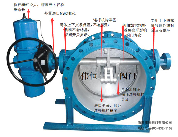 四連桿保溫蝶閥